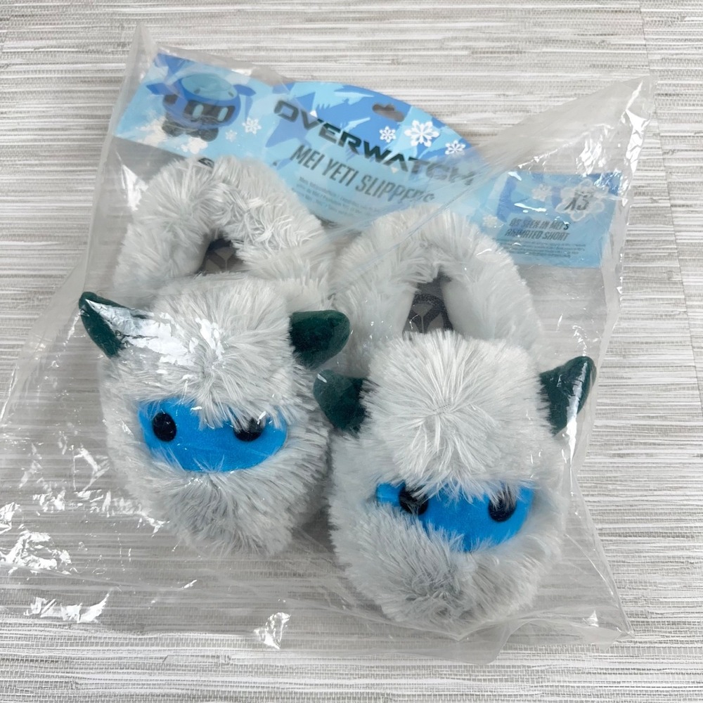 Blizzard Overwatch Mei Yeti Plush Slippers Size XS Original Costume Cosplay